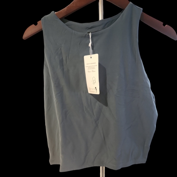 Sexy Sleeveless‎ High Neck Crop Top Tank - Picture 6 of 7